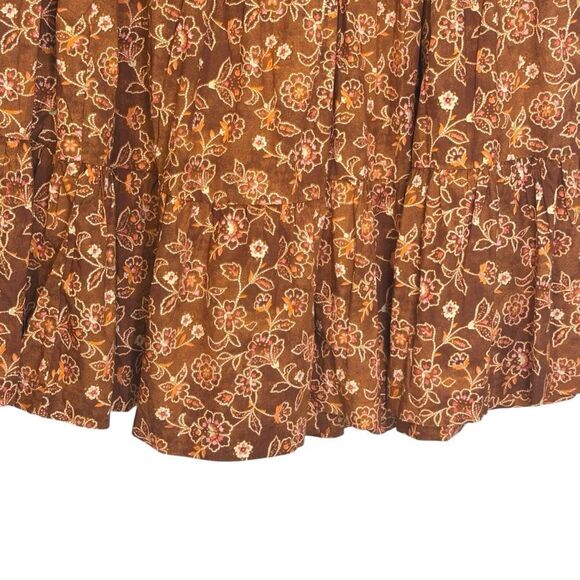 J Crew Tiered Pull On Floral Print Tiered Maxi Skirt Vintage Vines | XXL - Picture 5 of 8